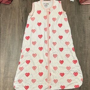 Pink Heart Patterned Sleep Sack